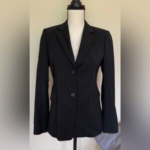 J. CREW Classic Black Wool Blazer Size 2 *EUC*
